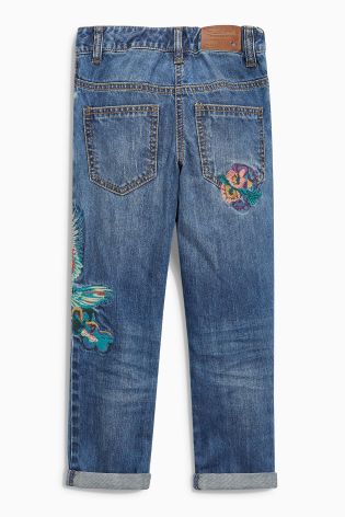 Denim Eagle Embroidered Jeans (3-16yrs)
